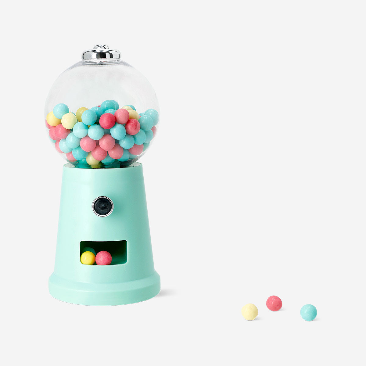 Flying Tiger Copenhagen sweet vending machine gadget with built-in light, featuring colorful candy compartments and modern design.