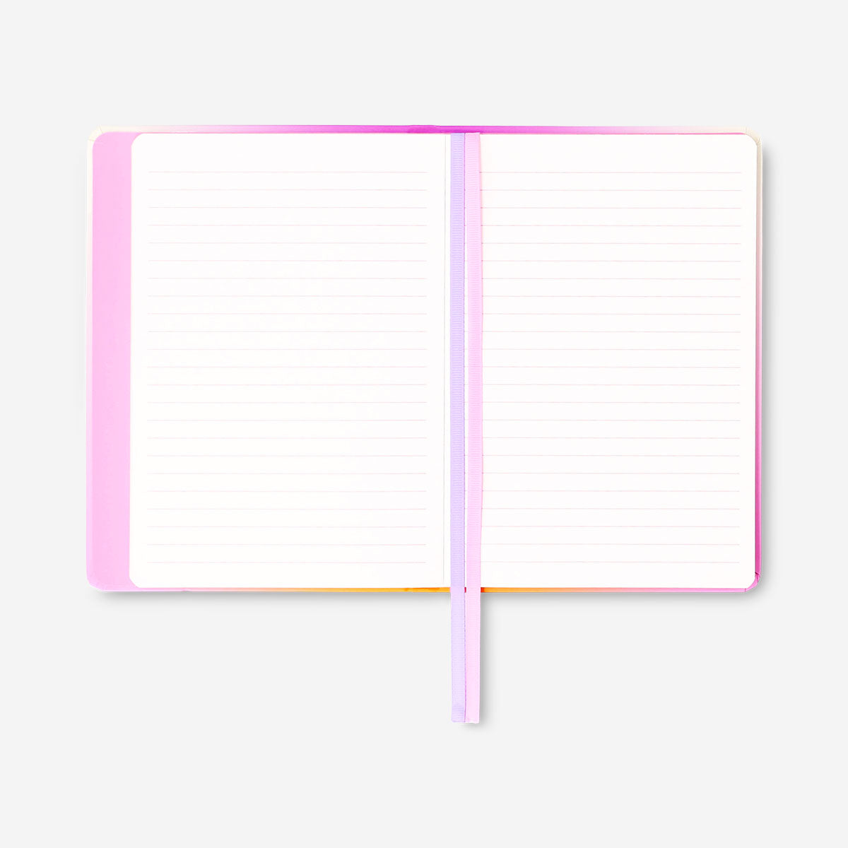 A5 gradient office notebook with heart-shaped mirror from Flying Tiger Copenhagen, featuring a colorful cover and reflective interior.