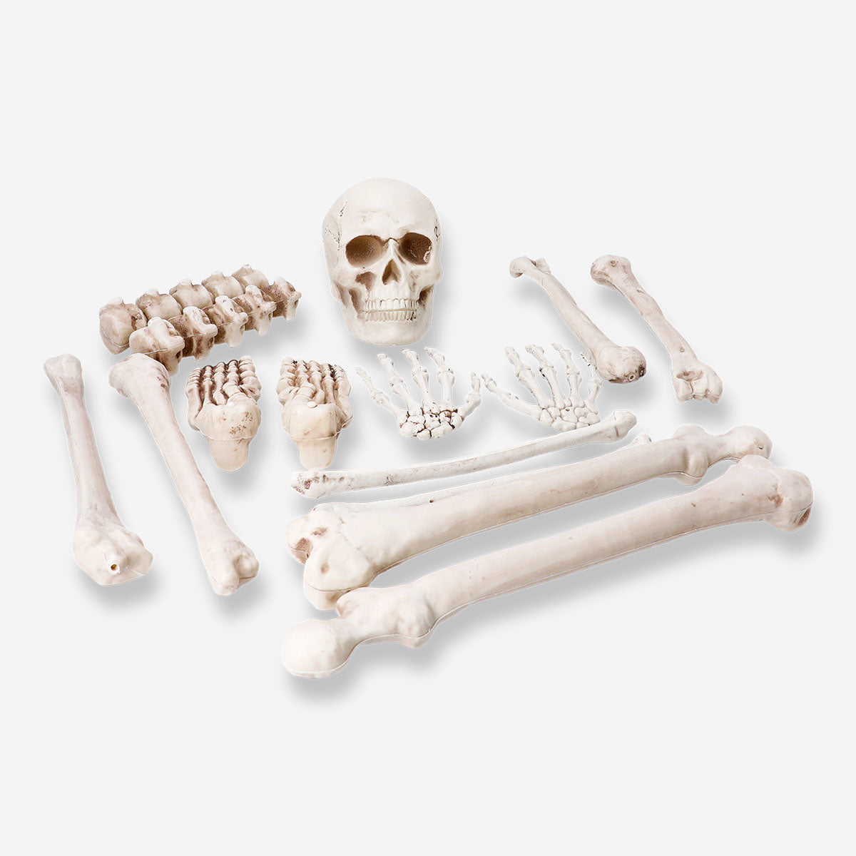 Flying Tiger Copenhagen skeleton gadget set featuring detailed small skeleton figures for decorative or novelty use.