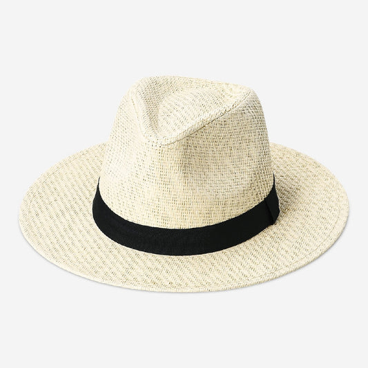 Sombrero de paja de verano para adultos - Talla única