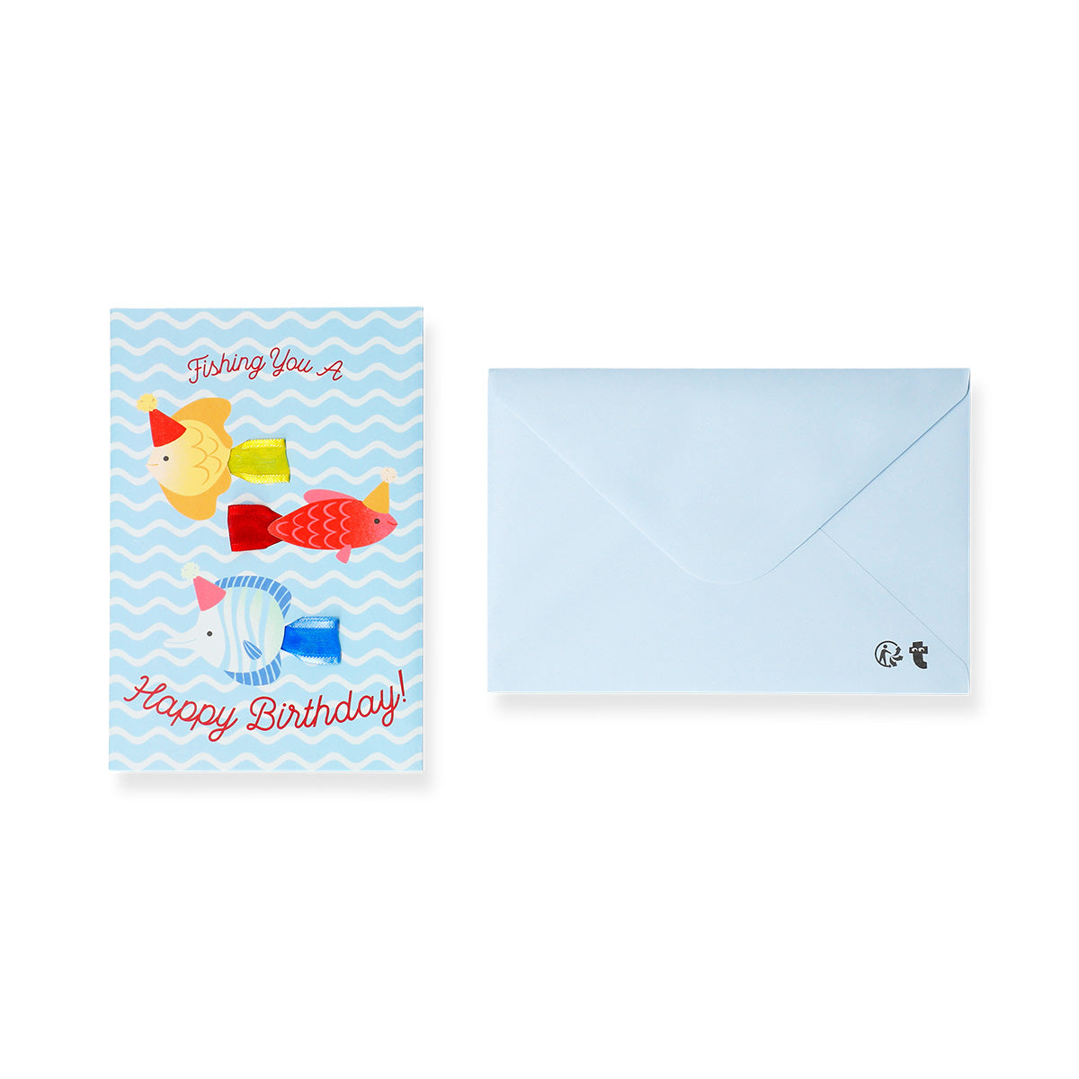 Office birthday card featuring a colorful fish design from Flying Tiger Copenhagen, perfect for celebrating colleagues.