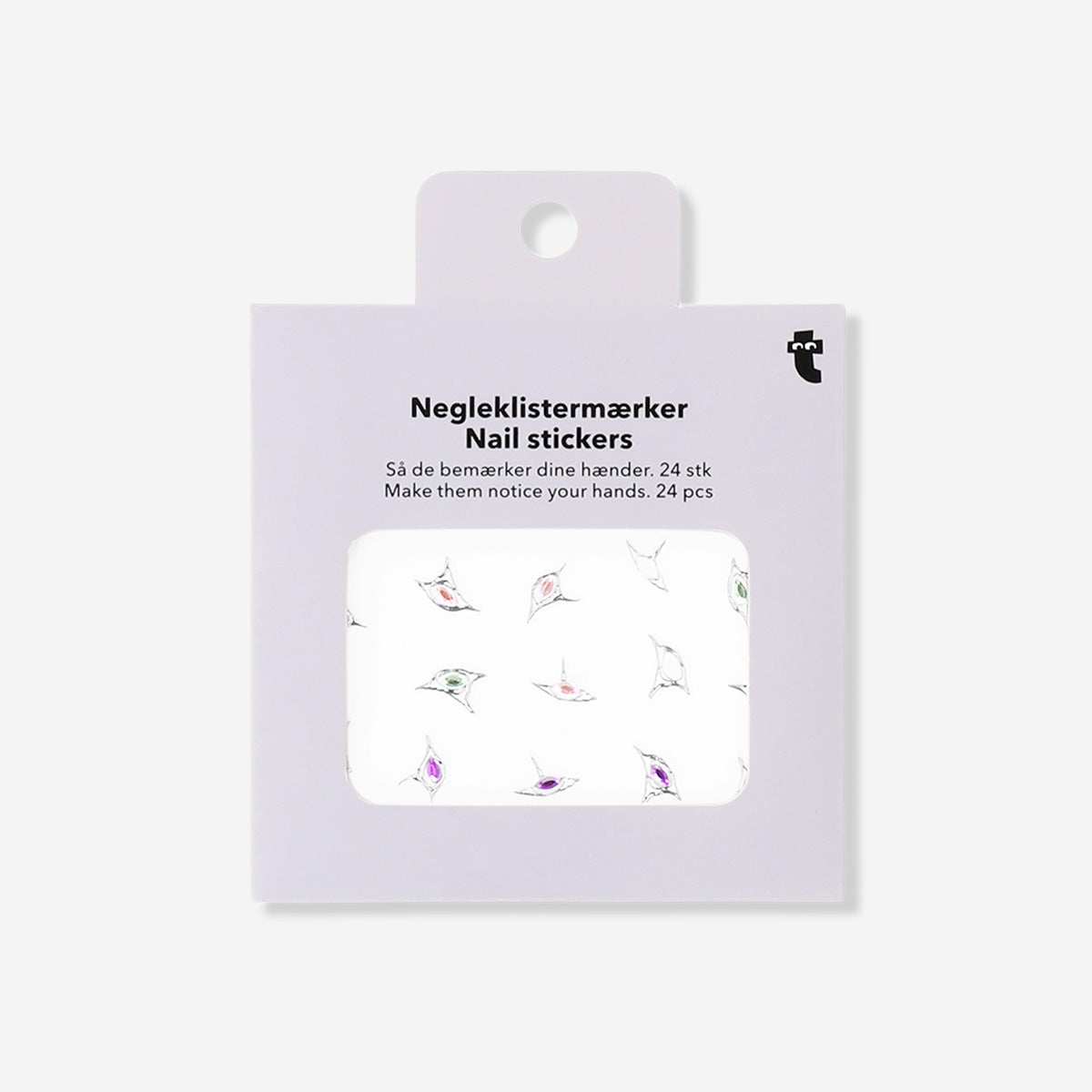 Flying Tiger Copenhagen 3D stone nail stickers for personal care, featuring decorative gemstone accents for manicures.