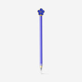Flying Tiger Copenhagen Everlastning pencil in blue flower design, ideal for office use with vibrant floral pattern.
