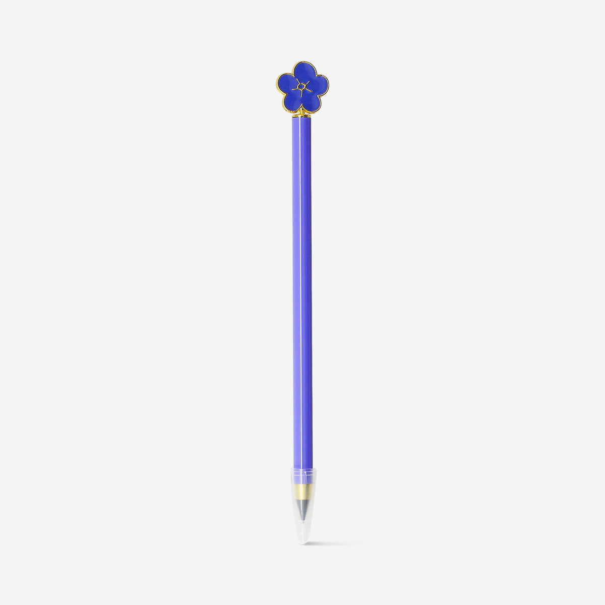 Flying Tiger Copenhagen Everlastning pencil in blue flower design, ideal for office use with vibrant floral pattern.