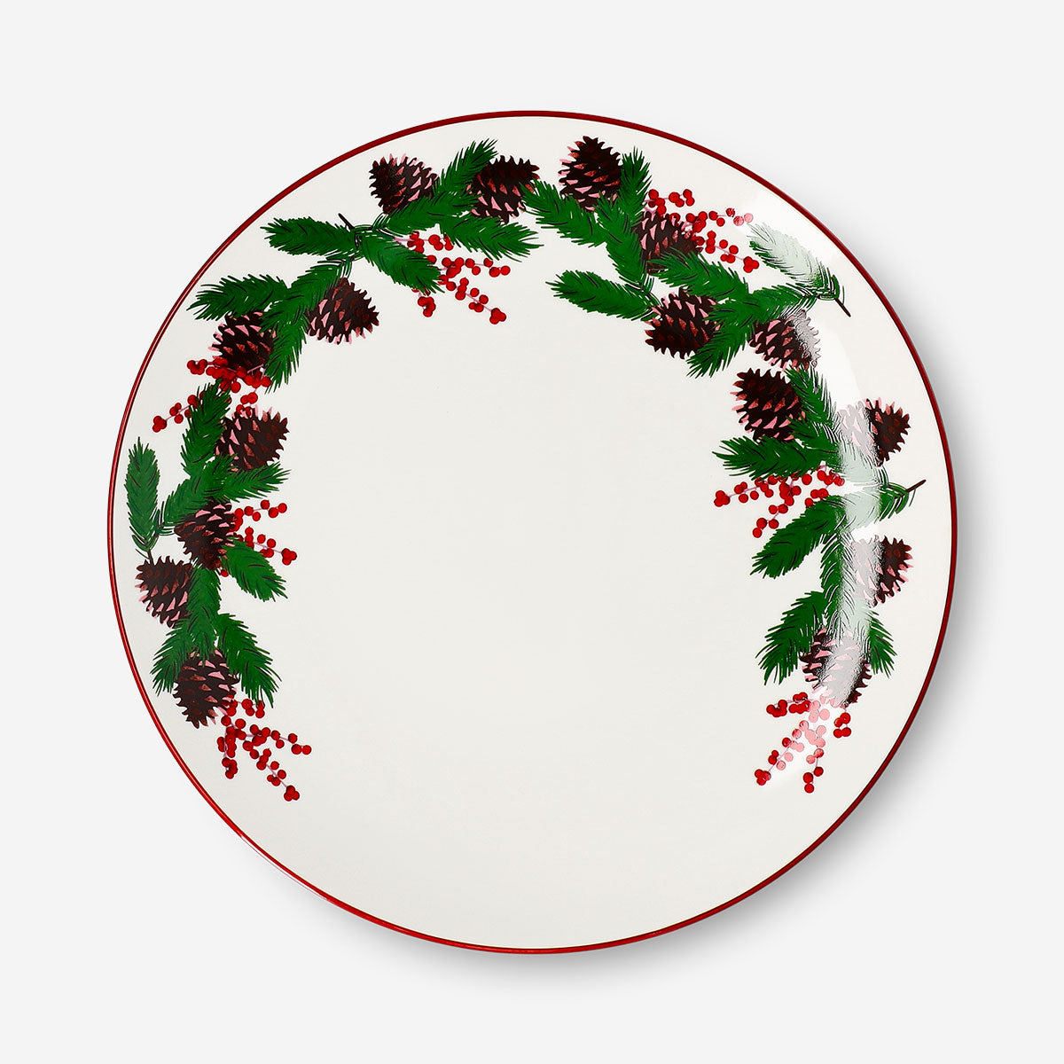 Christmas print plate from Flying Tiger Copenhagen, 26 cm kitchenware, featuring festive holiday design and colorful details.