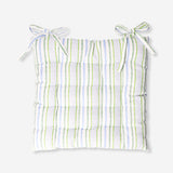 Striped quilted seat pad in 40x40 cm from Flying Tiger Copenhagen, soft and comfortable home accessory for chairs.