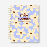 Floral study planner 2027 by Flying Tiger Copenhagen, open office planner with colorful floral design and weekly layout.