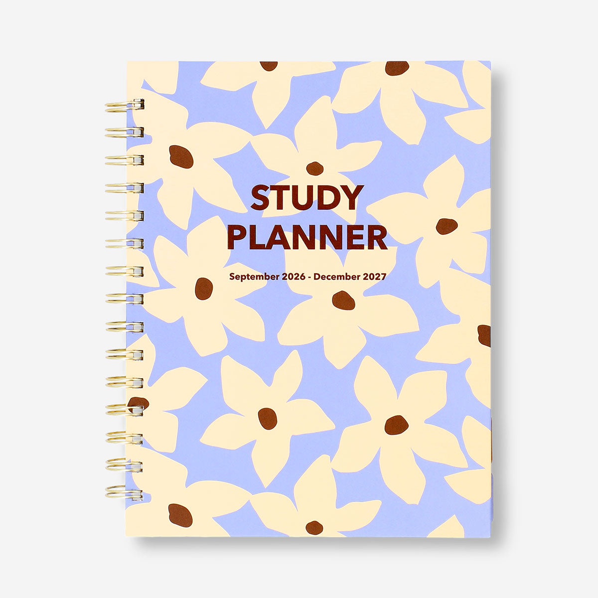 Floral study planner 2027 by Flying Tiger Copenhagen, open office planner with colorful floral design and weekly layout.