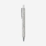 Silver rhinestone ballpoint pen for office use by Flying Tiger Copenhagen, featuring a sleek metallic design with sparkling embellishments.
