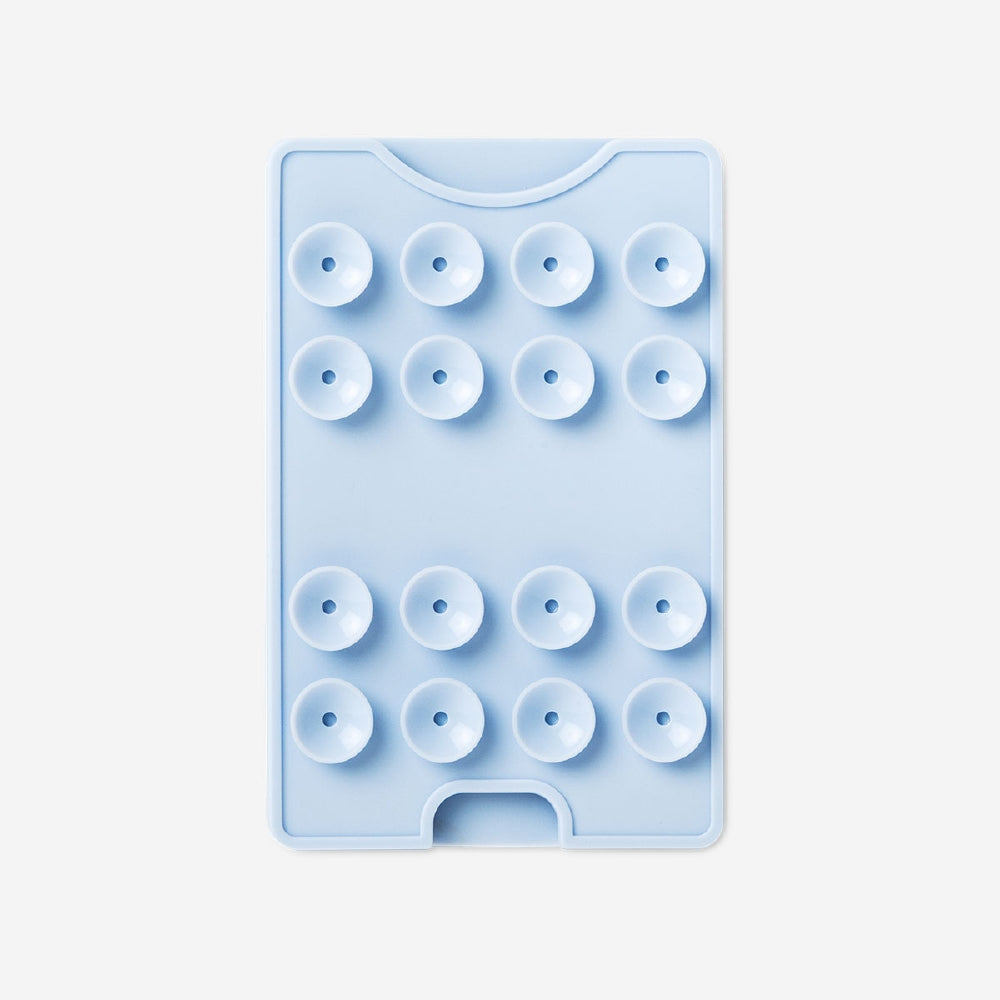 Blue Flying Tiger Copenhagen smartphone holder with suction pads for secure attachment to surfaces.