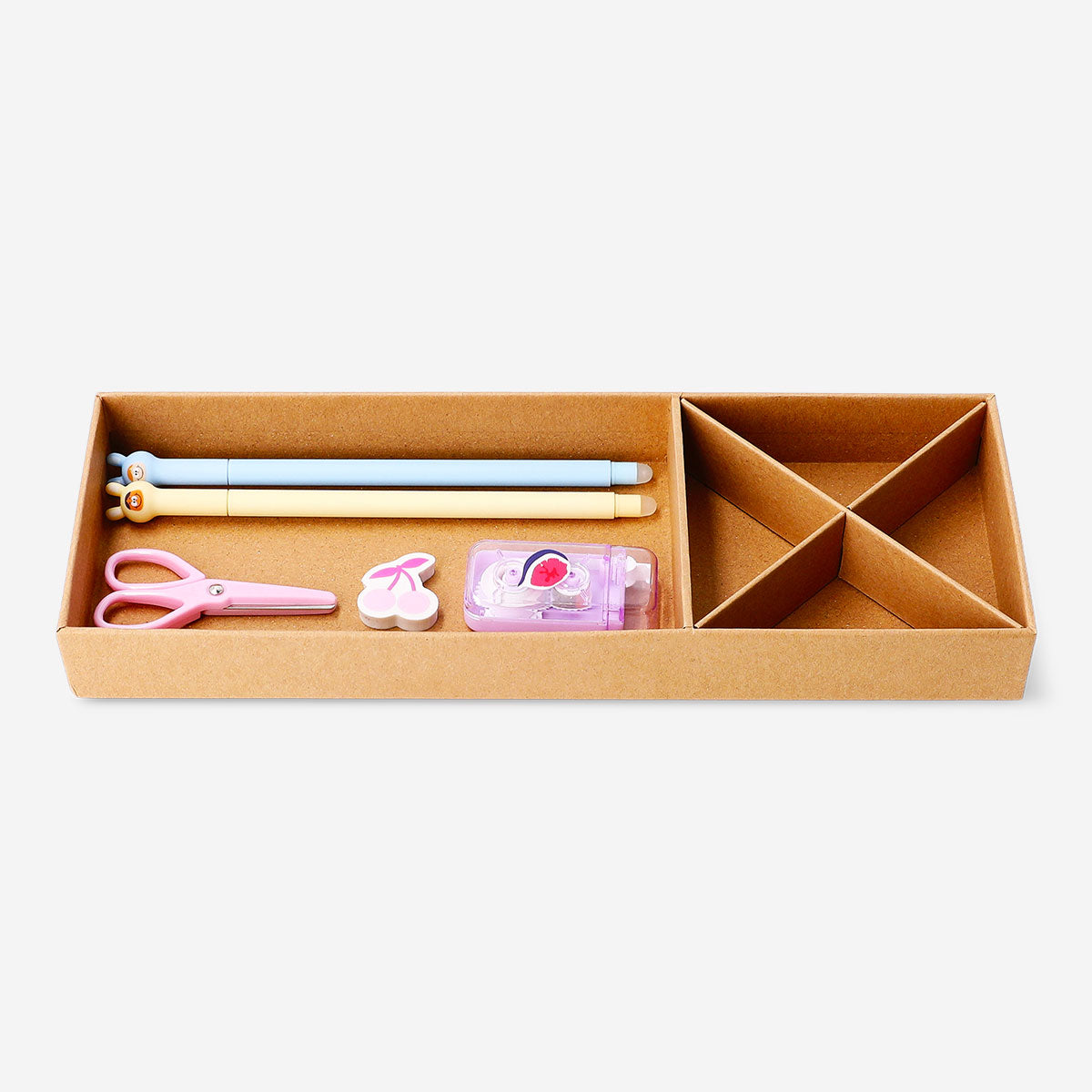 Craft paper desk tray