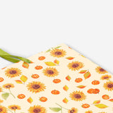 Office gift bag with sunflower pattern, 33x25 cm, from Flying Tiger Copenhagen, featuring bright yellow sunflower design.