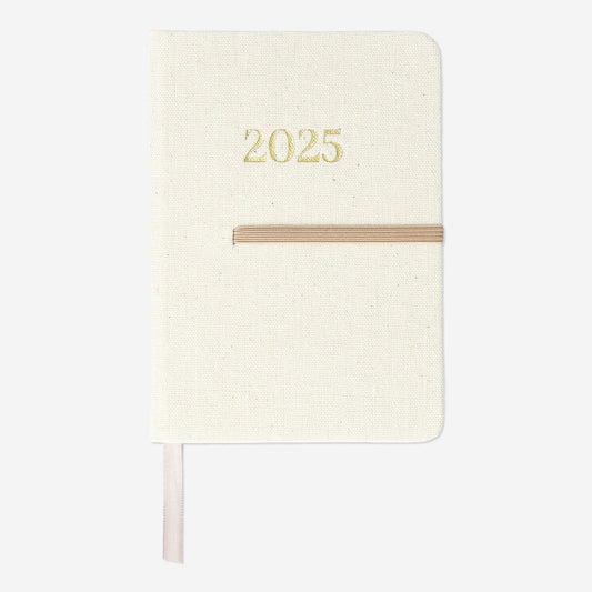 Daily Diary with Linen Cover A6 - English