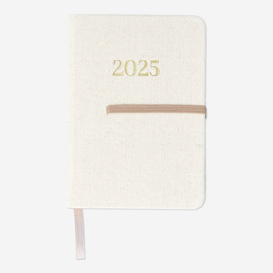 Daily Diary with Linen Cover A6 - Italian