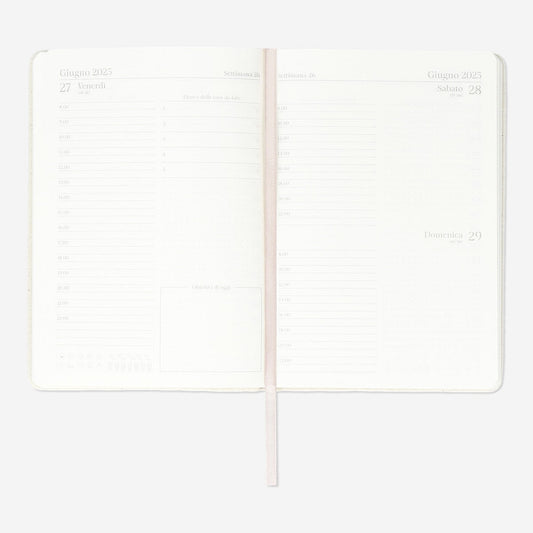 Daily Diary with Linen Cover - Italian