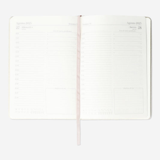 Daily Diary with Linen Cover - Spanish