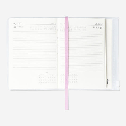 Daily Diary with Rainbows A6 - English