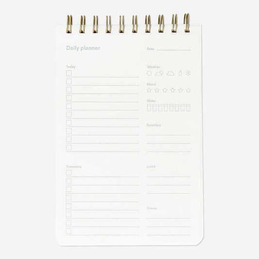 Daily planner pad - English