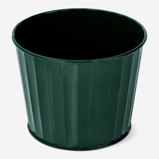 Dark green plant pot - 10 cm