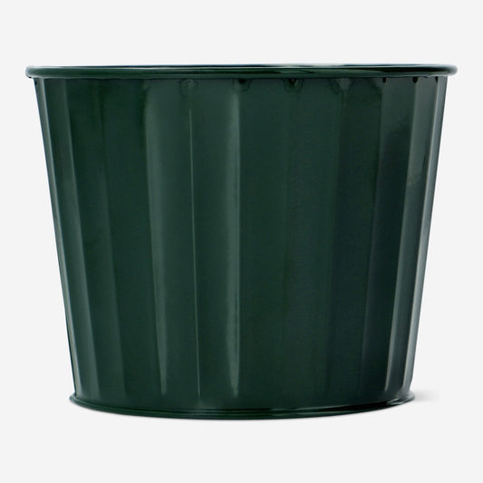 Dark green plant pot - 10 cm