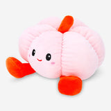 Soft plush toy of a smiling pumpkin from Flying Tiger Copenhagen, perfect for cuddling and seasonal decoration.