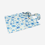 Blue floral tote bag