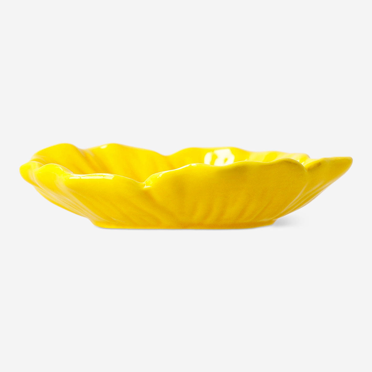 Hibiscous flower decorative dish by Flying Tiger Copenhagen, 12 cm, ceramic home decor with vibrant hibiscus flower design.