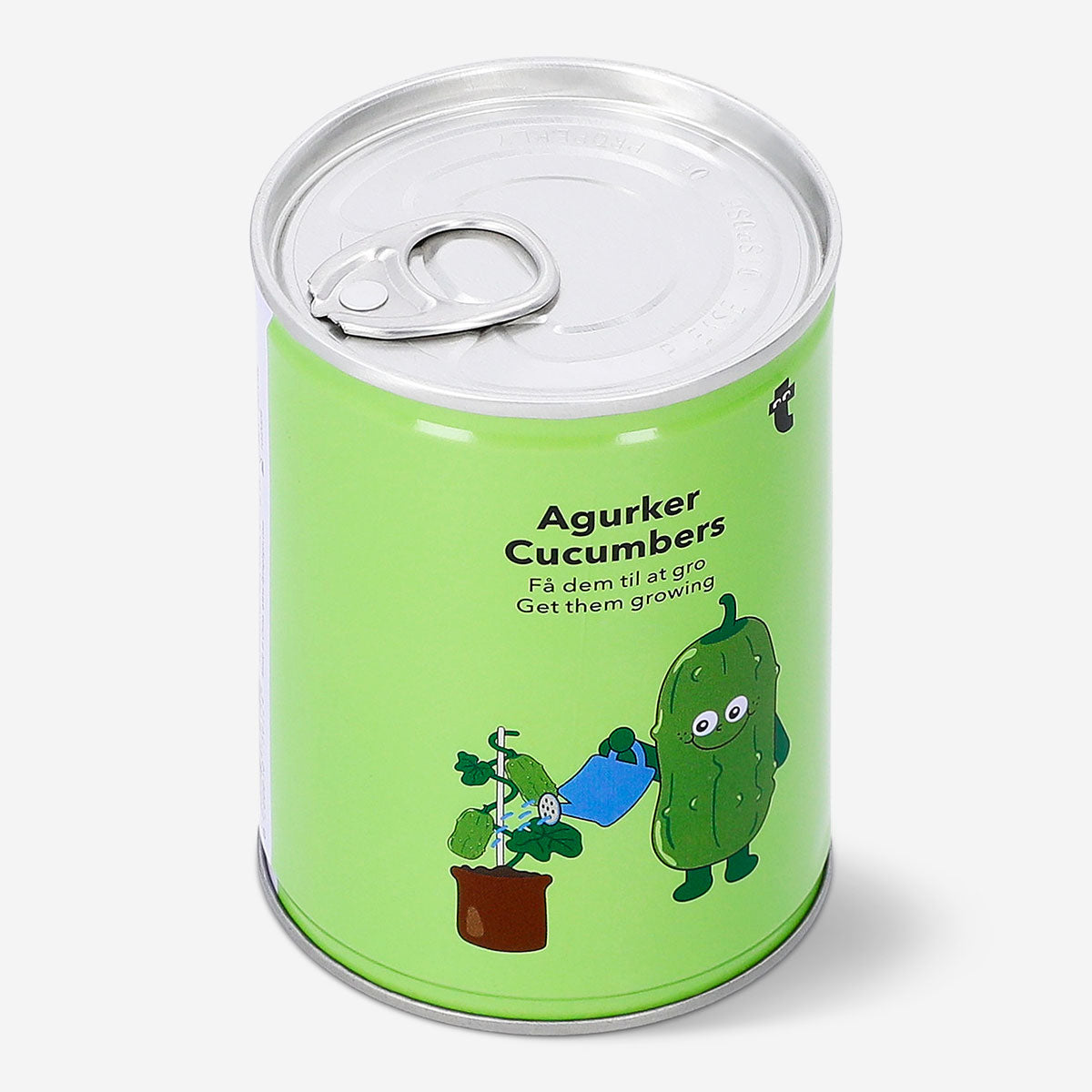 Flying Tiger Copenhagen cucumber grow kit gadget with small container and plant seedlings ready for indoor gardening.