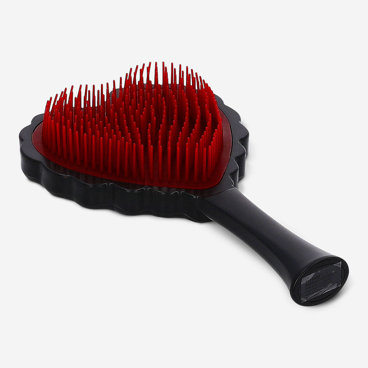 Red and black heart hairbrush