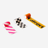Set of three RuPaul's Drag Race x Flying Tiger Copenhagen runway decoration tapes, versatile craft and party gadget.