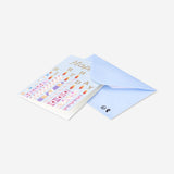 Birthday card with candles