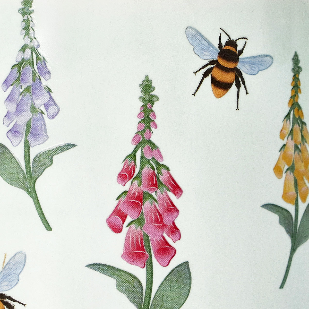 Blå blomstret krus - 355 ml