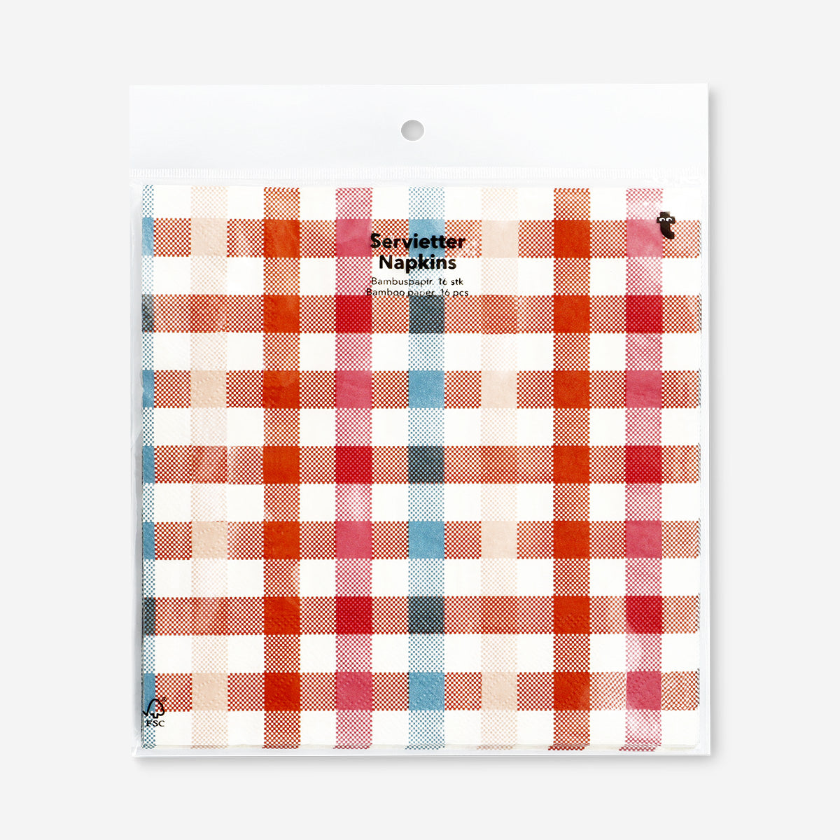 Tovaglioli da picnic a scacchi - 16 pz