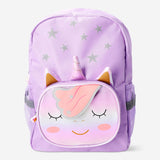 Flying Tiger Copenhagen unicorn office backpack with colorful design, adjustable straps, and spacious main compartment.