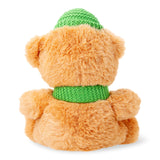 Flying Tiger Copenhagen plush bear toy wearing a beanie, soft and cuddly stuffed animal for children.