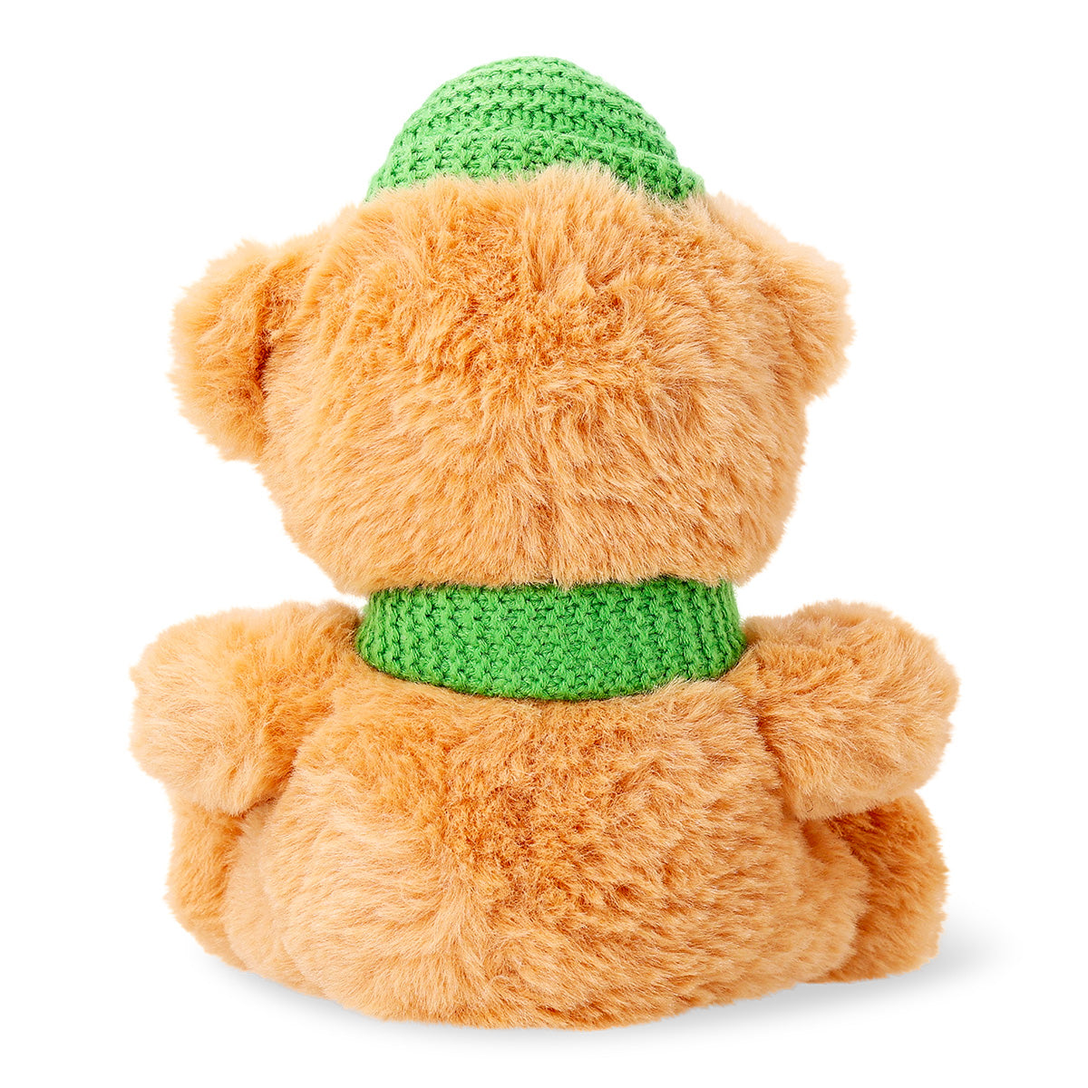 Flying Tiger Copenhagen plush bear toy wearing a beanie, soft and cuddly stuffed animal for children.
