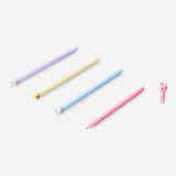 Erasable gel ink pens - Candy monster toppers - 4 pcs