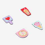 Segnalibri magnetici con icone food - 4 pz