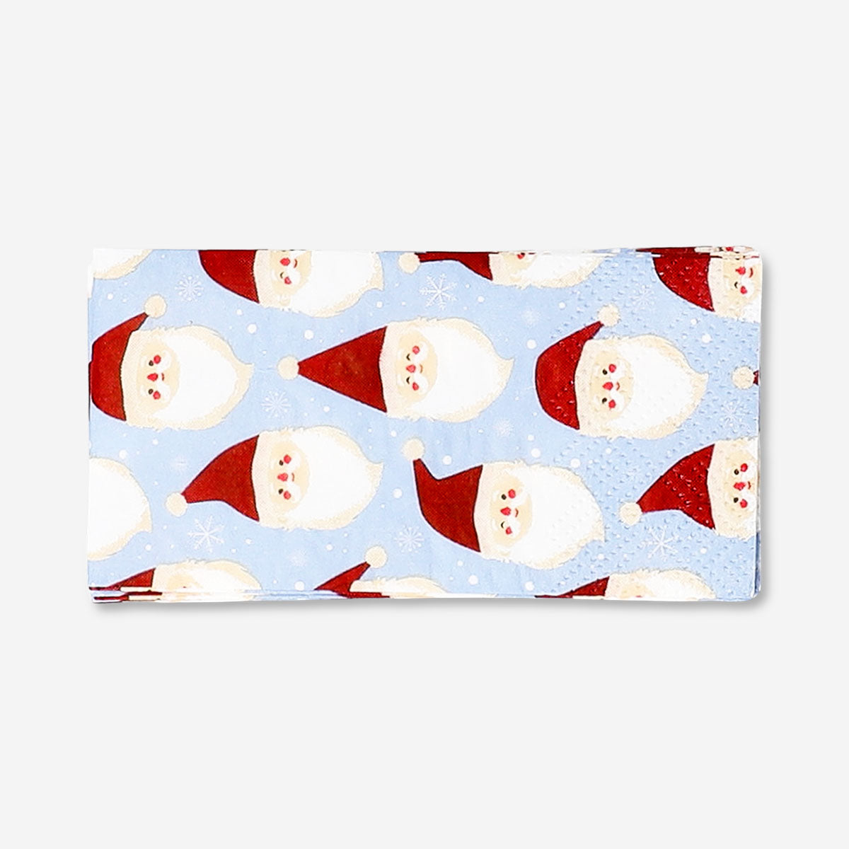 Flying Tiger Copenhagen Santa pocket tissues pack with 10 tissues featuring festive Santa design for personal care.