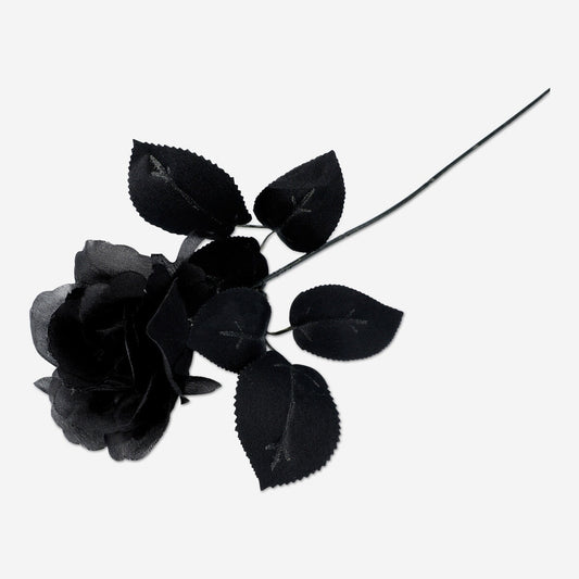 Fleur décorative noire