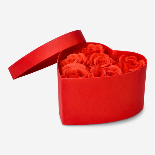 Decorative box with roses. 6 pcs