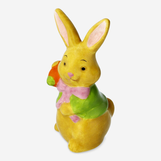 Decorative ceramic rabbit with carrot - Small