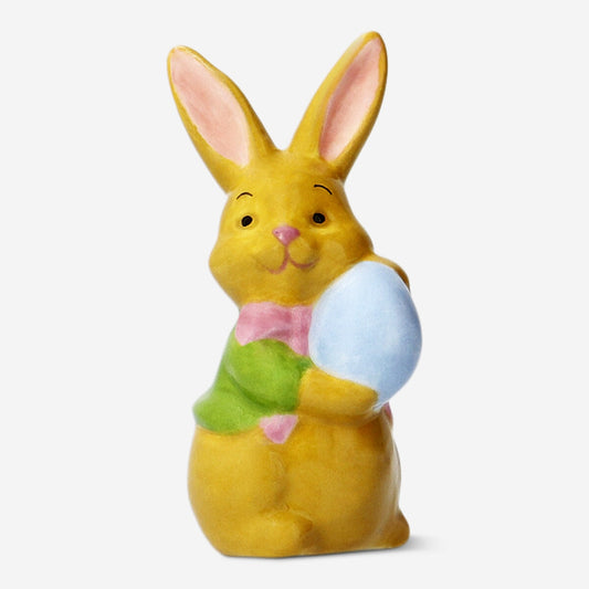 Decorative ceramic rabbit with Easter egg - Small