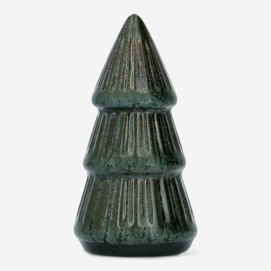 Decorative green ceramic Christmas tree