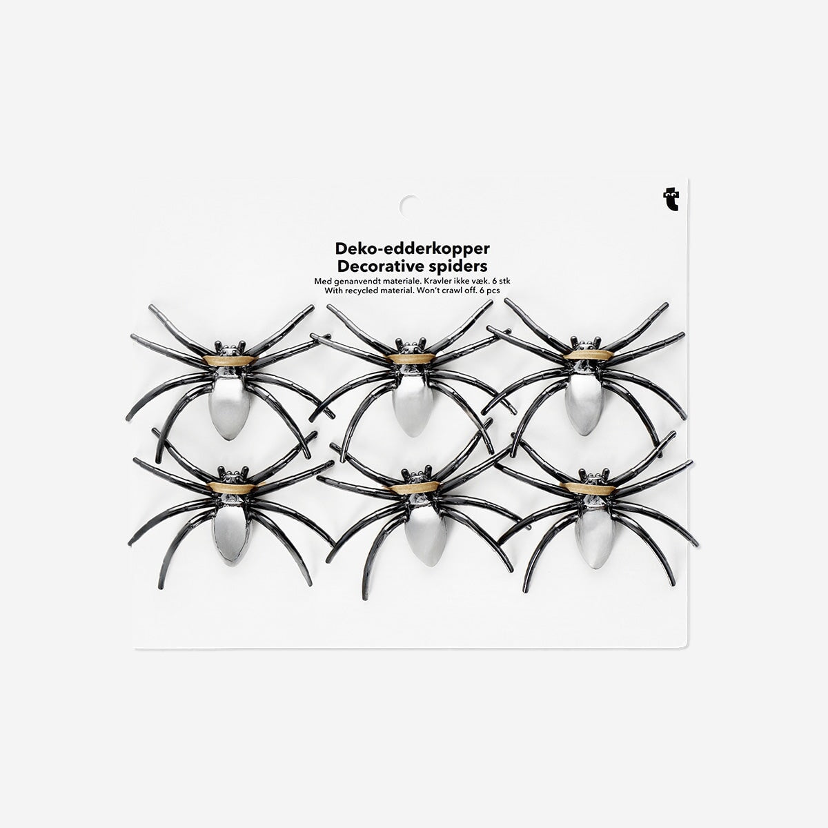 Decorative oilslick spiders - 6 pcs Party Flying Tiger Copenhagen 