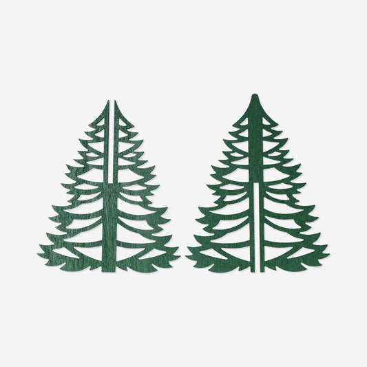 Decorative small assembly Christmas trees - 2 pcs