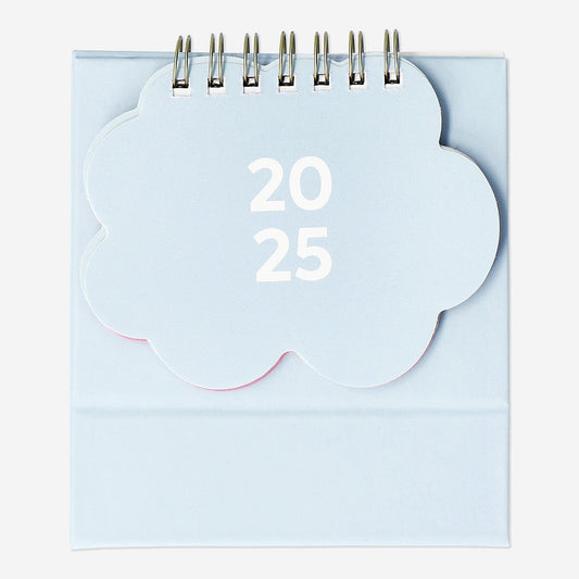 Desk Calendar with Cloud - English