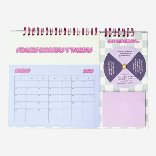 Desk Calendar with Monthly Tasks - Spanish