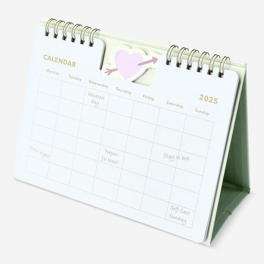 Desk Planner with Heart - angol