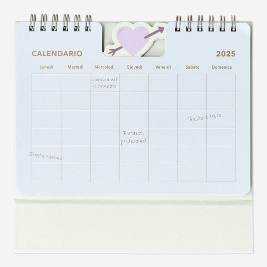 Desk Planner with Heart - Italian